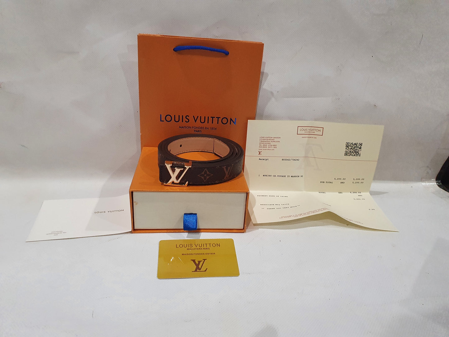 Louis Vuitton  thin Belt 2.5cm