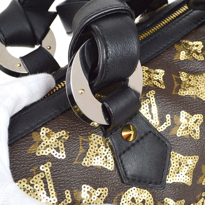 LOUIS VUITTON 2009 SPEEDY 30 MONOGRAM ECLIPSE M40244