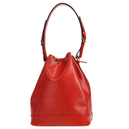 Louis Vuitton ★ NOE DRAWSTRING SHOULDER Bag RED EPI M44007 56440