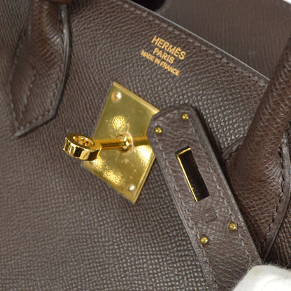 HERMES 2008 BIRKIN 30 Chocolat Epsom