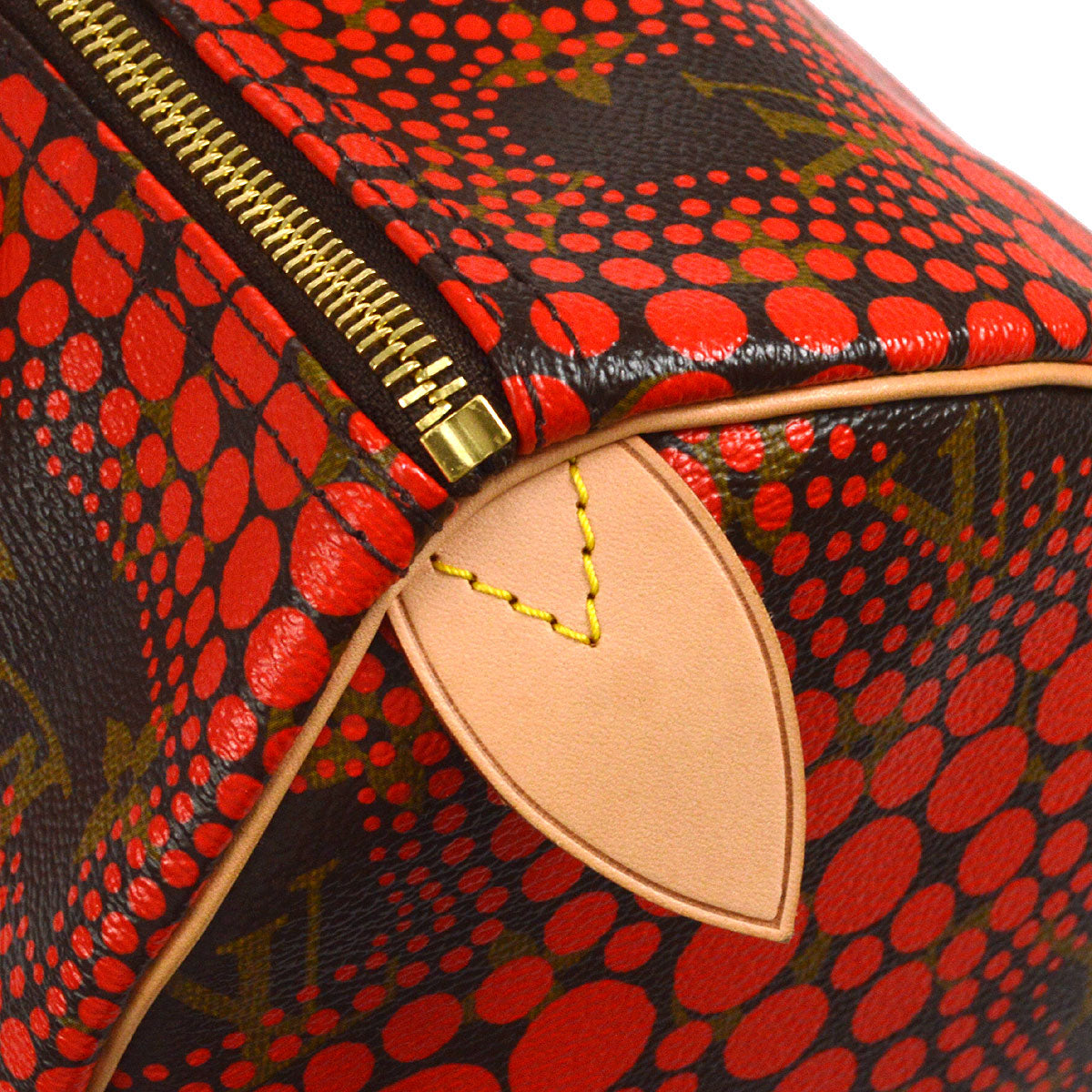 LOUIS VUITTON 2012 Yayoi Kusama SPEEDY 30 PUMPKIN DOT M40693 56876