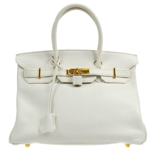 HERMES 2007 BIRKIN 30 White Clemence