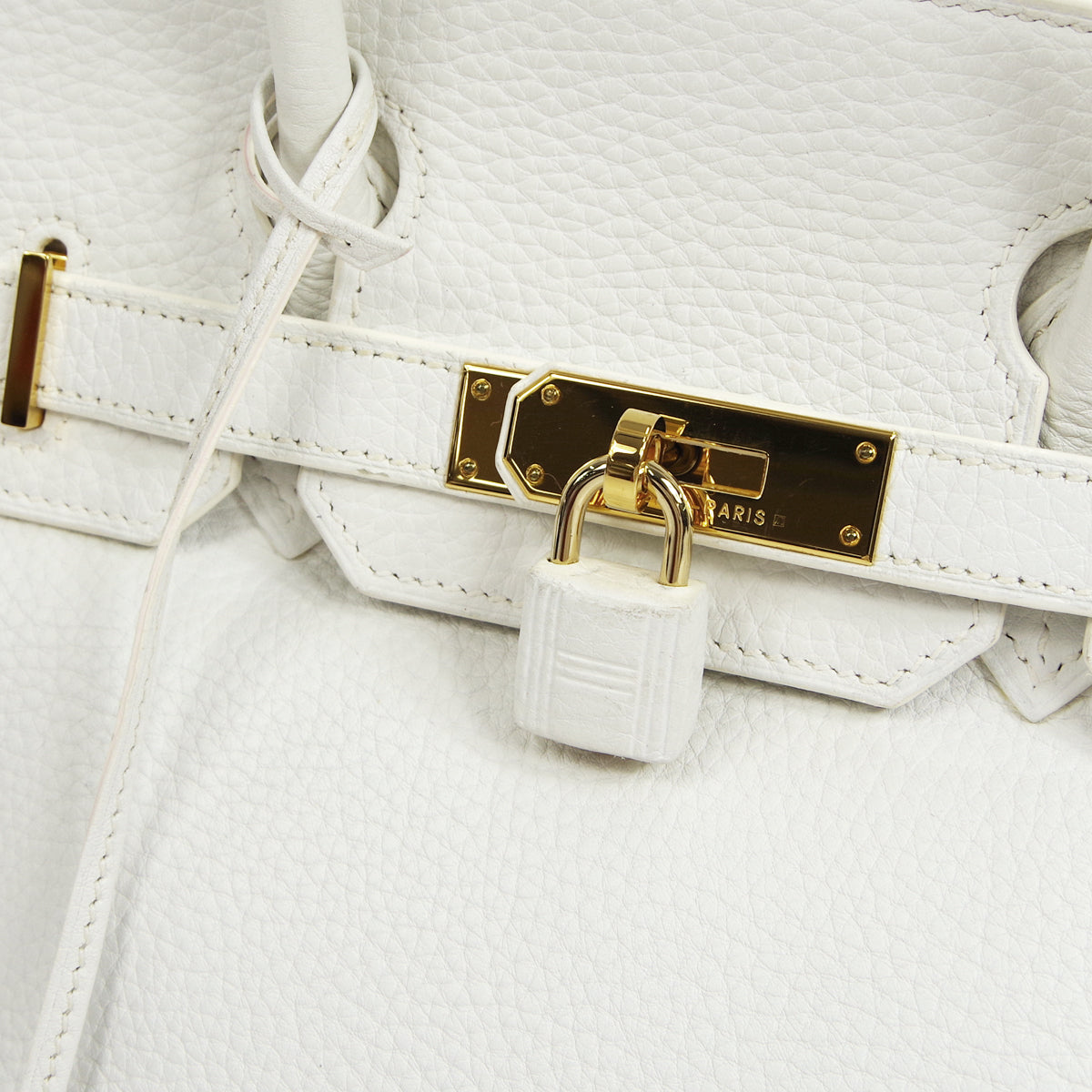 HERMES 2007 BIRKIN 30 White Clemence