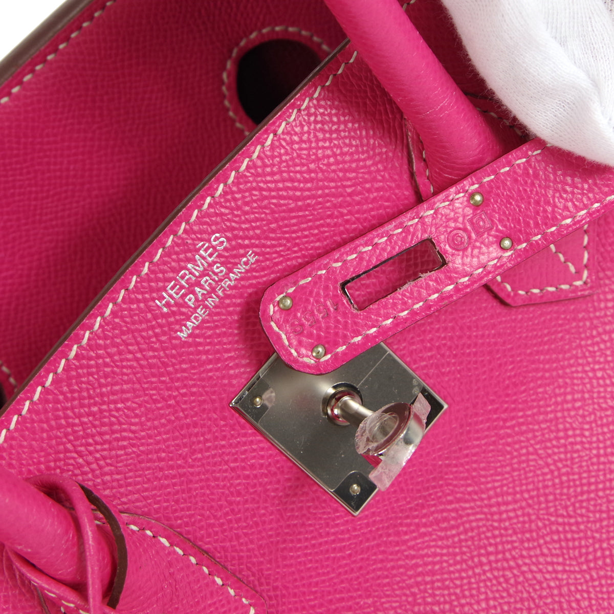 HERMES 2011 BIRKIN 35 Rose Tyrien Epsom