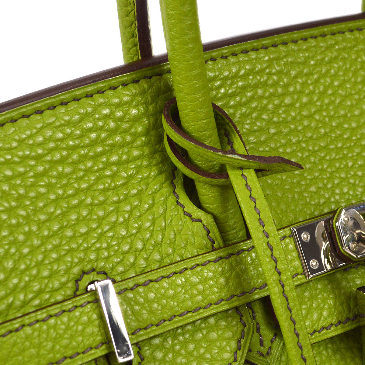 HERMES 2009 BIRKIN 25 Anis green Togo