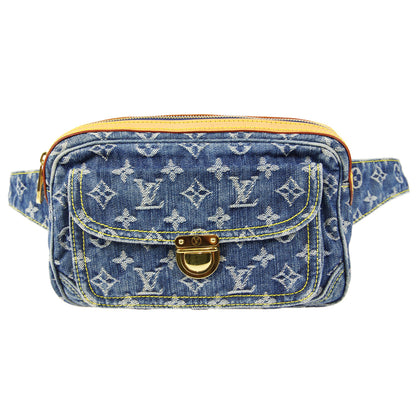 Louis Vuitton ★ 2007 BUM Bag MONOGRAM DENIM M95347 27686