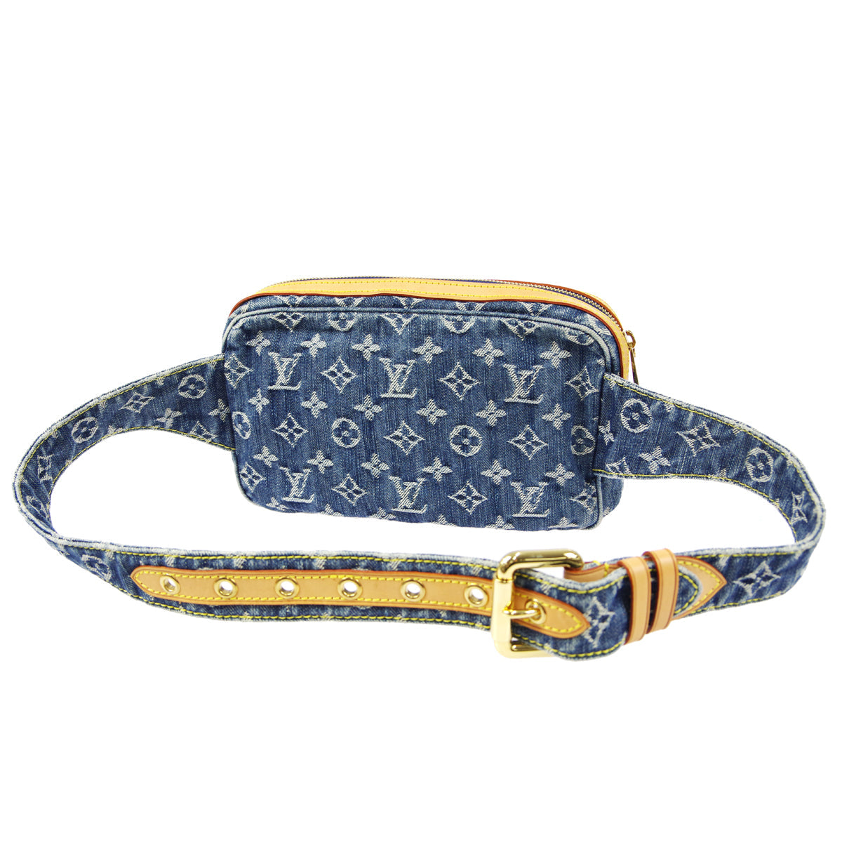 Louis Vuitton ★ 2007 BUM Bag MONOGRAM DENIM M95347 27686