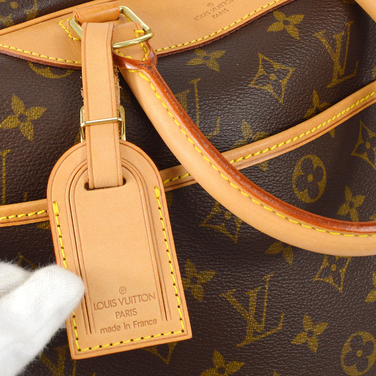 LOUIS VUITTON DEAUVILLE BOWLING BUSINESS HANDBAG MONOGRAM M47270