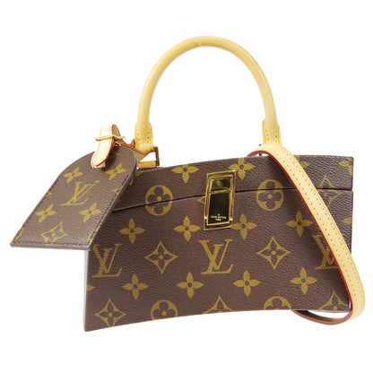 Louis Vuitton ★ TWISTED BOX 2WAY SHOULDER Handbag MONOGRAM M40275 58090