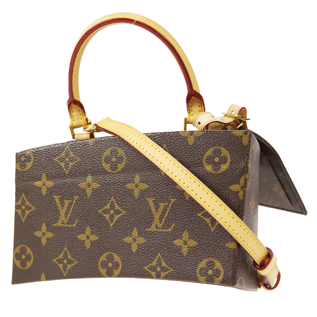 Louis Vuitton ★ TWISTED BOX 2WAY SHOULDER Handbag MONOGRAM M40275 58090