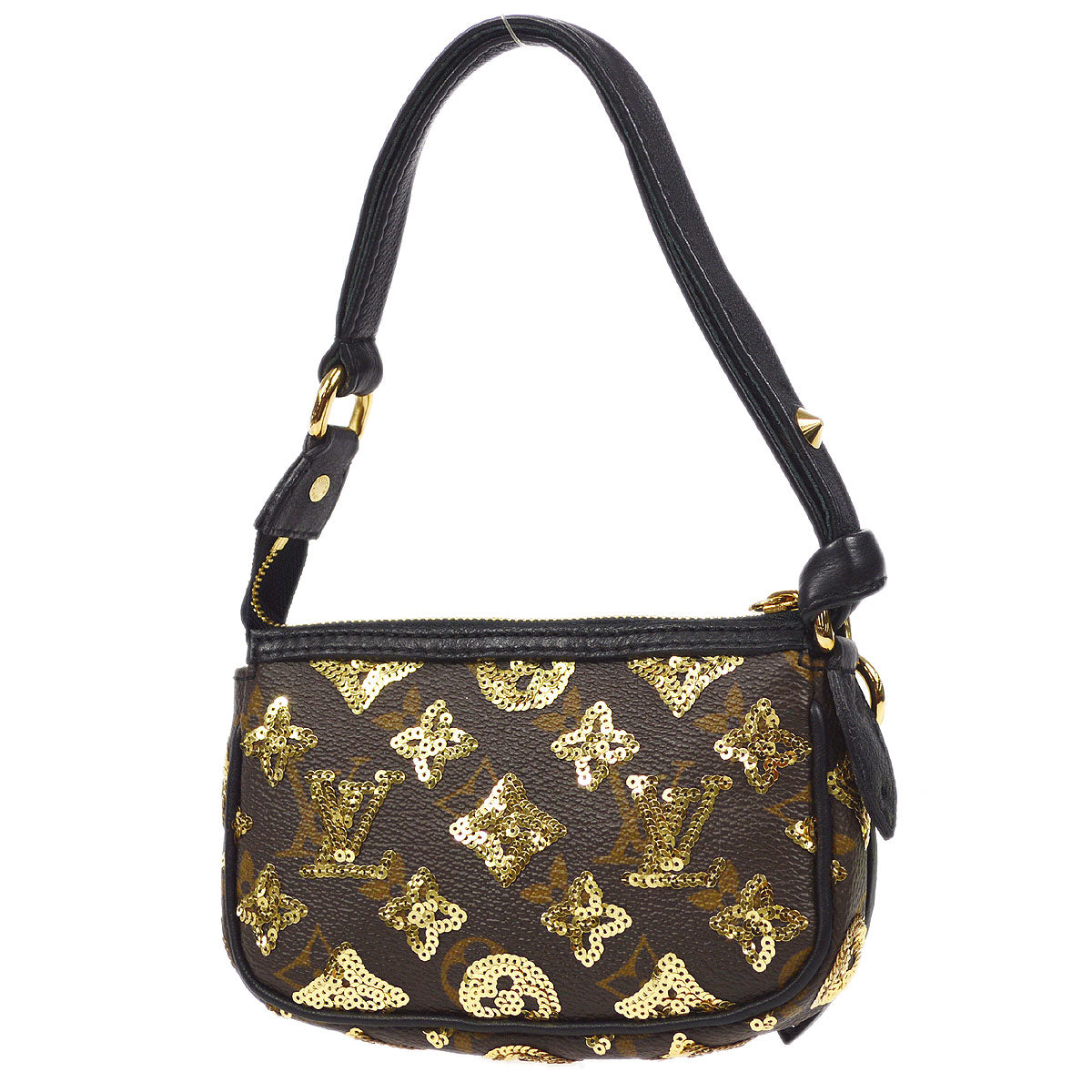 Louis Vuitton ★ 2009 MINI POCHETTE ACCESSOIRES MONOGRAM ECLIPSE M60125 48822