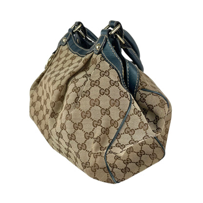 Gucci Blue Sukey Monogram Bag