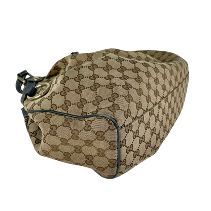 Gucci Blue Sukey Monogram Bag