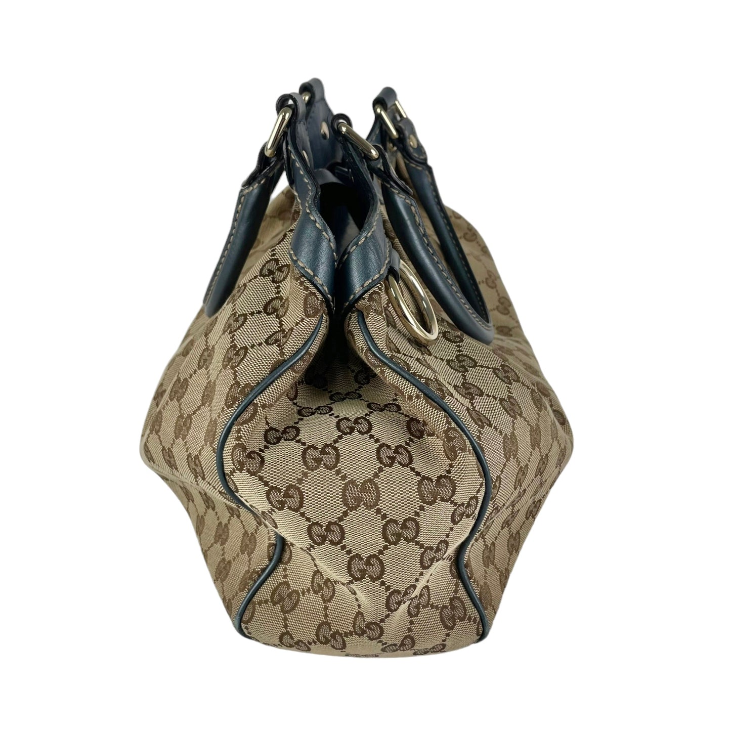 Gucci Blue Sukey Monogram Bag