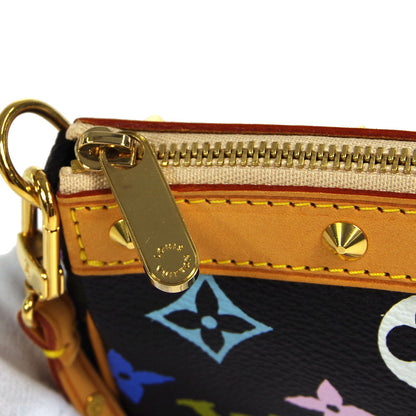 Louis Vuitton  Pochette Accessoires Handbag Black Multicolor M92648 78345