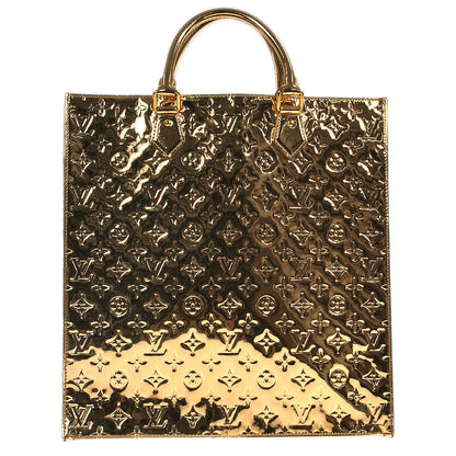 Louis Vuitton  Sac Plat Tote Handbag Gold Monogram Miroir M40268 78582