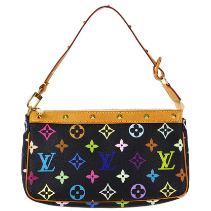 Louis Vuitton  Pochette Accessoires Handbag Black Multicolor M92648 97881