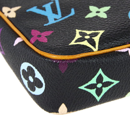 Louis Vuitton  Pochette Accessoires Handbag Black Multicolor M92648 97881