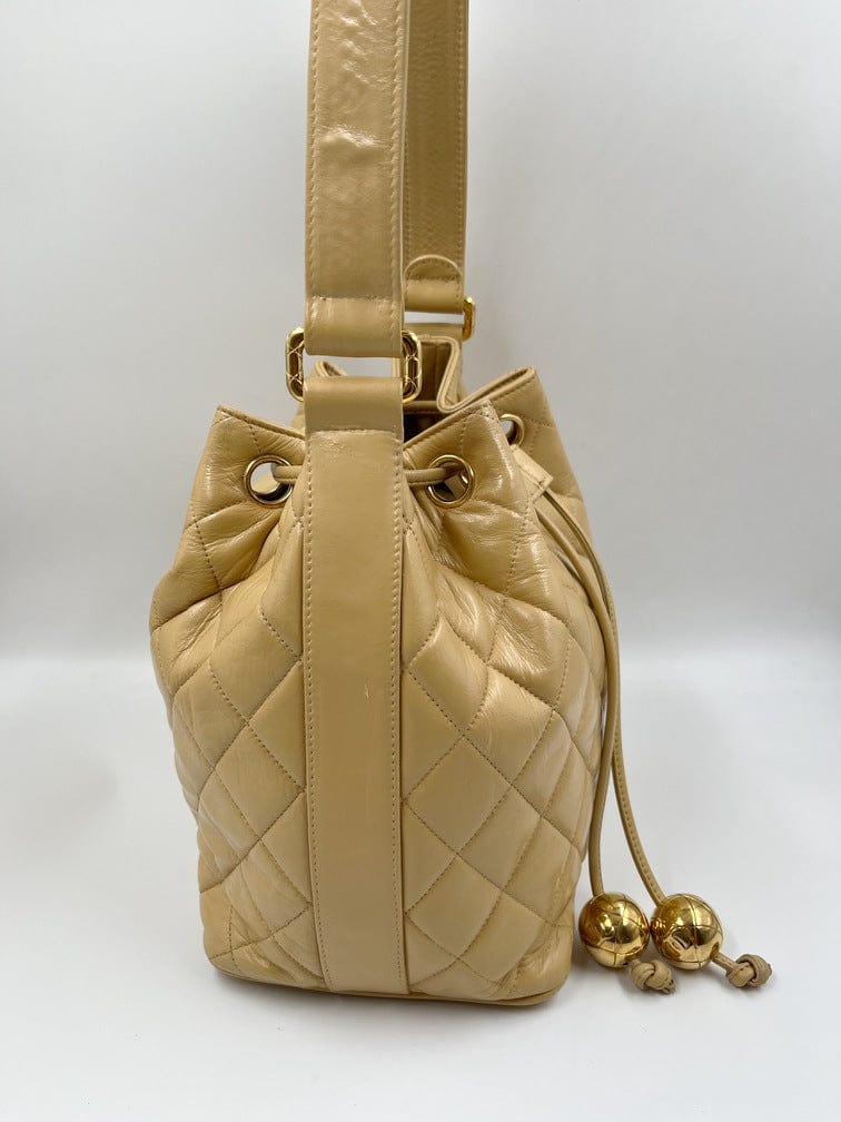 Chanel Quilted Bucket Bag