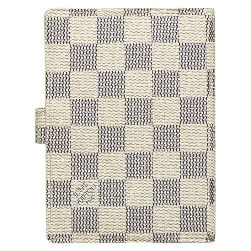 Louis Vuitton Agenda PM in Damier Azur R20706 White