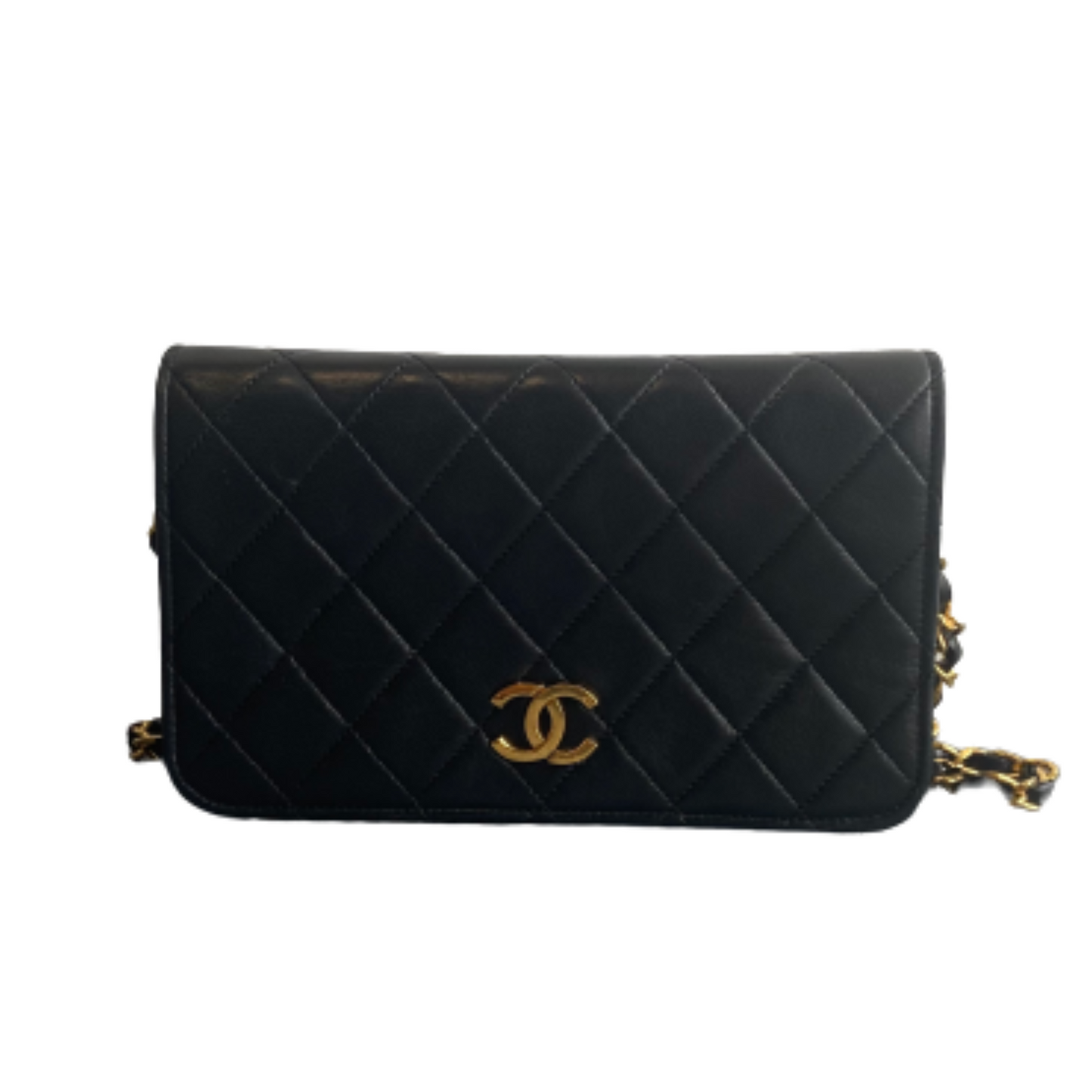 Chanel Black Leather Flap Bag shoulder Bag