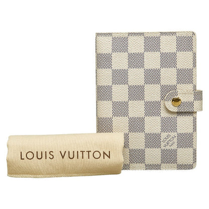 Louis Vuitton Agenda PM in Damier Azur R20706 White