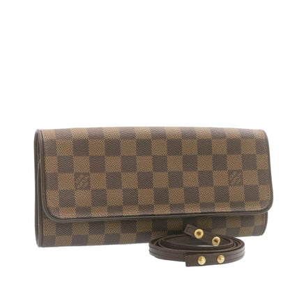 Louis Vuitton  Damier Ebene Pochette Twin GM Shoulder Bag N51851 LV Auth 24679A