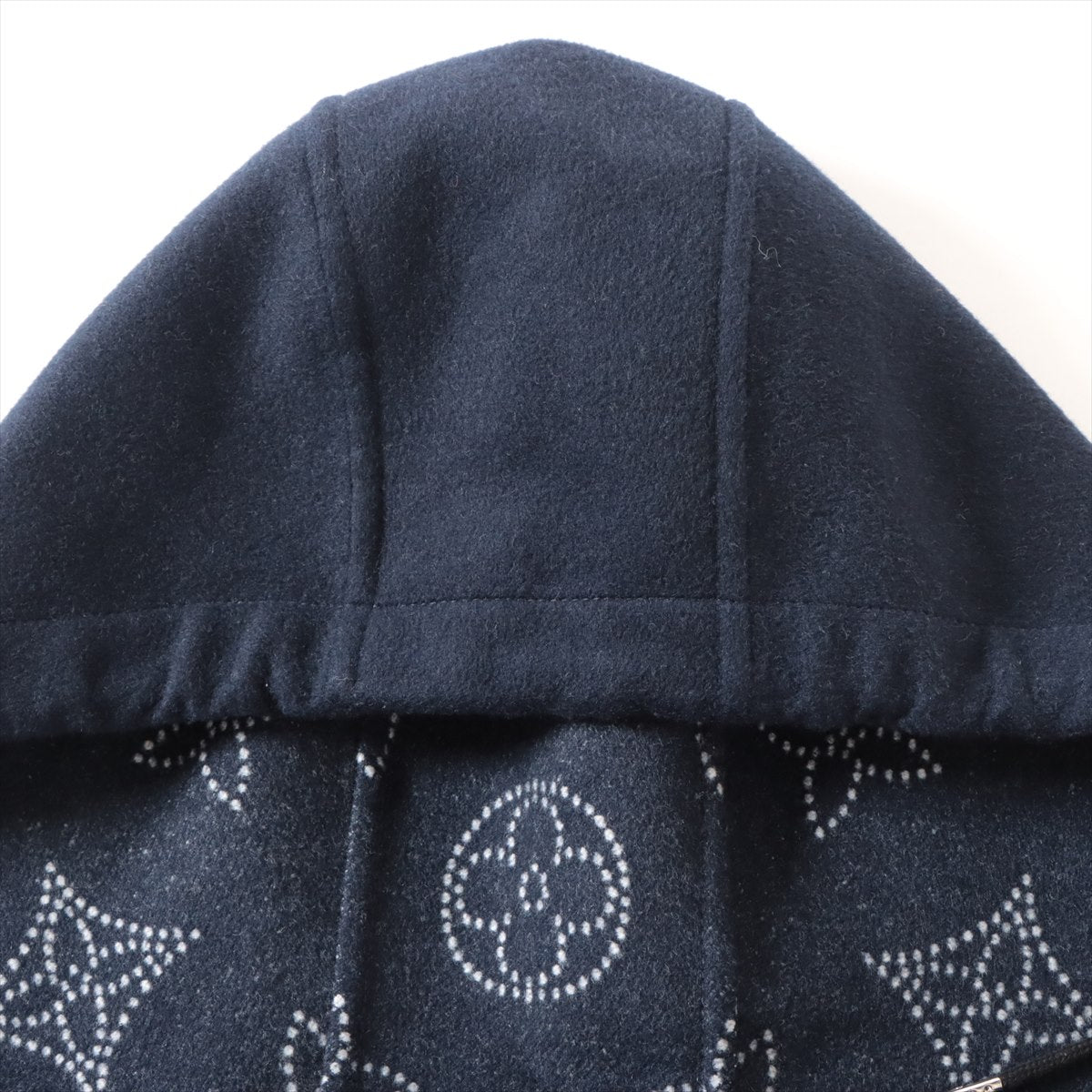 Louis Vuitton 22SS Wool Cape TU  Navy RW221W Reverseible Machina Monogram