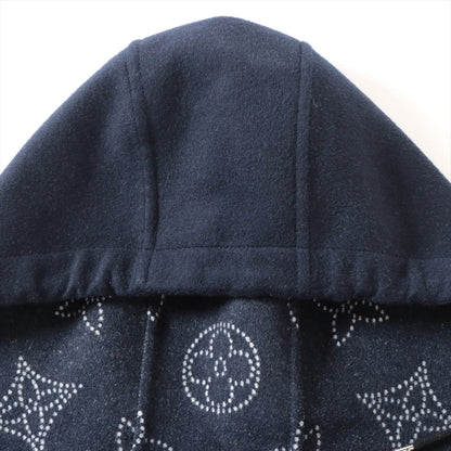 Louis Vuitton 22SS Wool Cape TU  Navy RW221W Reverseible Machina Monogram