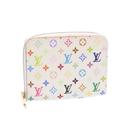 Louis Vuitton  Monogram Multicolor Zippy Coin Purse White M93741 LV Auth 25121