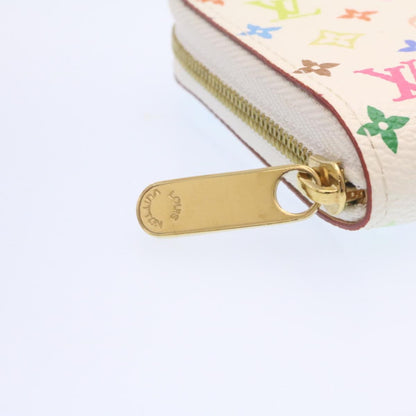 Louis Vuitton  Monogram Multicolor Zippy Coin Purse White M93741 LV Auth 25121