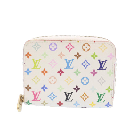 Louis Vuitton  Monogram Multicolor Zippy Coin Purse White M93741 LV Auth 25121