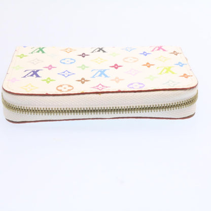 Louis Vuitton  Monogram Multicolor Zippy Coin Purse White M93741 LV Auth 25121