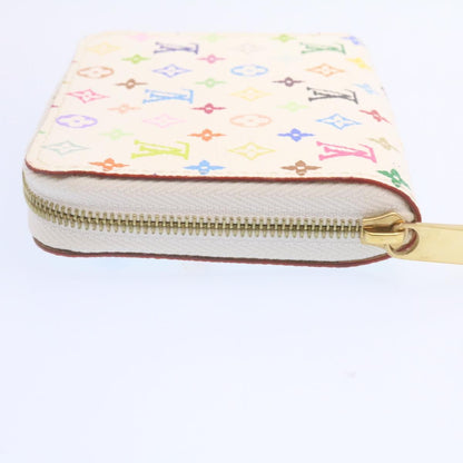 Louis Vuitton  Monogram Multicolor Zippy Coin Purse White M93741 LV Auth 25121