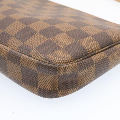 Louis Vuitton  Damier Ebene Pochette 100th Accessoires Pouch N41206 Auth 25208A