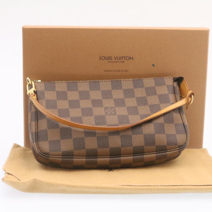 Louis Vuitton  Damier Ebene Pochette 100th Accessoires Pouch N41206 Auth 25208A