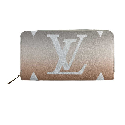 Louis Vuitton  - Gradient Zippy Wallet - Gray / White Orange Zip Around