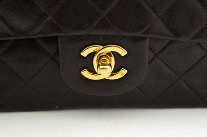 Chanel Vintage 1994-1996 Classic Double Flap Black HandBag