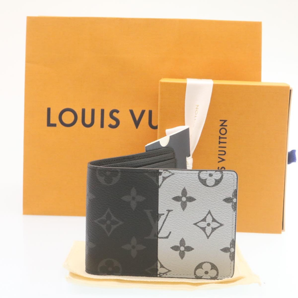 Louis Vuitton  Monogram Eclipse Split Portefeuille Multipull Wallet M63025 27779