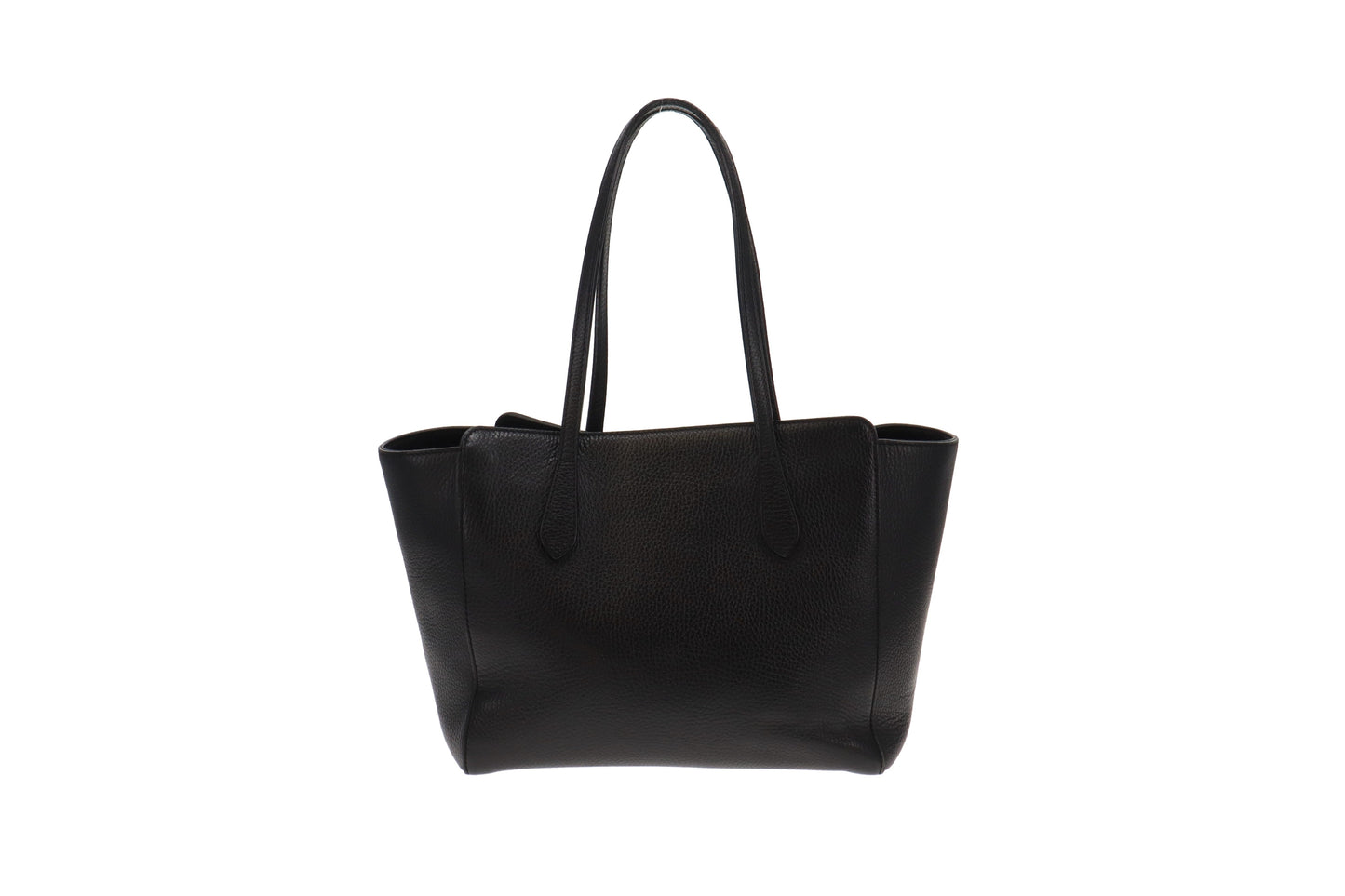 Gucci Black Leather Swing Tote