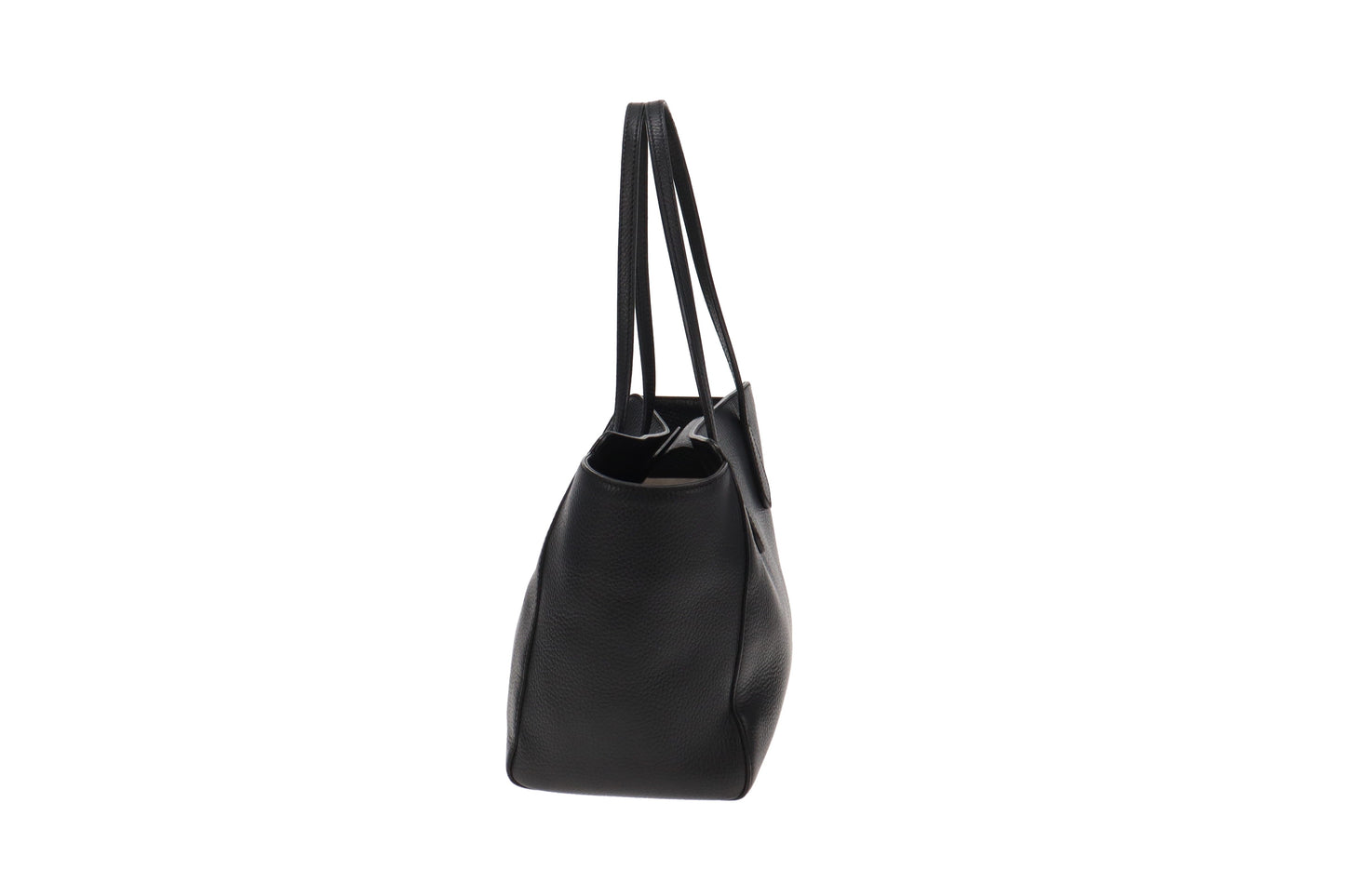 Gucci Black Leather Swing Tote