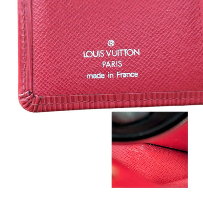 Louis Vuitton EPI Leather French Purse Wallet Red