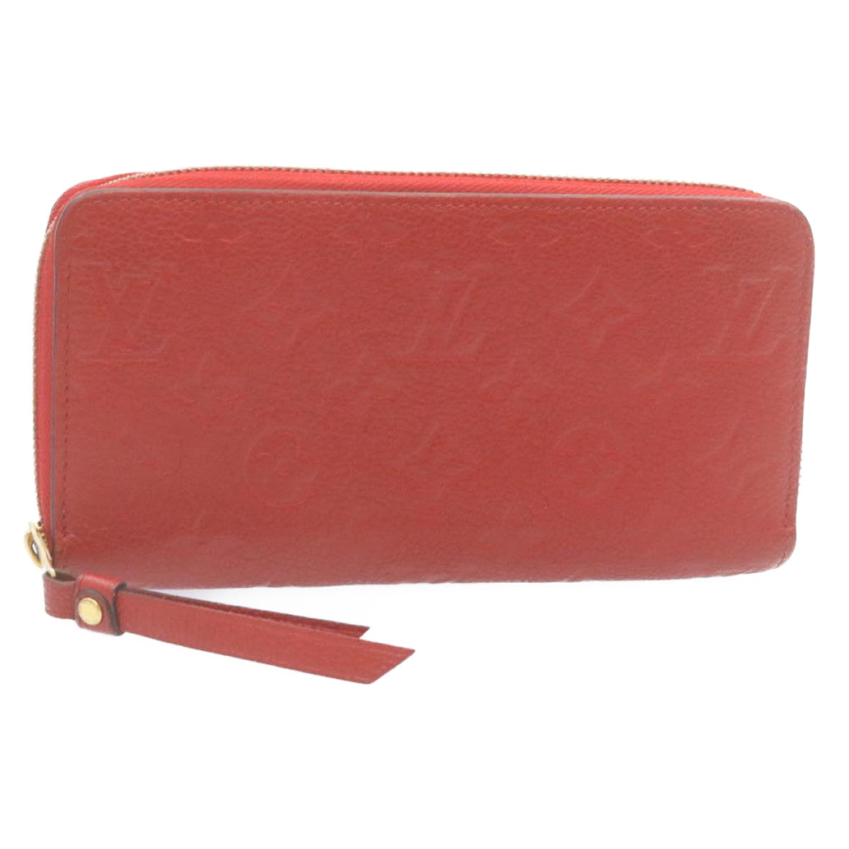 Louis Vuitton  Monogram Empreinte Zippy Wallet Red M61865 LV Auth 28803