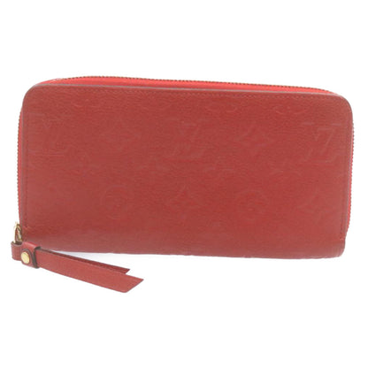 Louis Vuitton  Monogram Empreinte Zippy Wallet Red M61865 LV Auth 28803