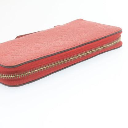 Louis Vuitton  Monogram Empreinte Zippy Wallet Red M61865 LV Auth 28803