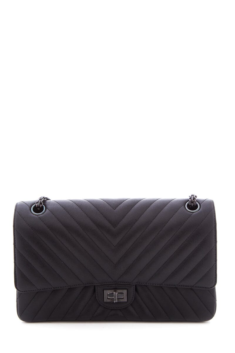 Chanel 2.55 Reissue 2016-2017  "SO Black" Chevron HandBag