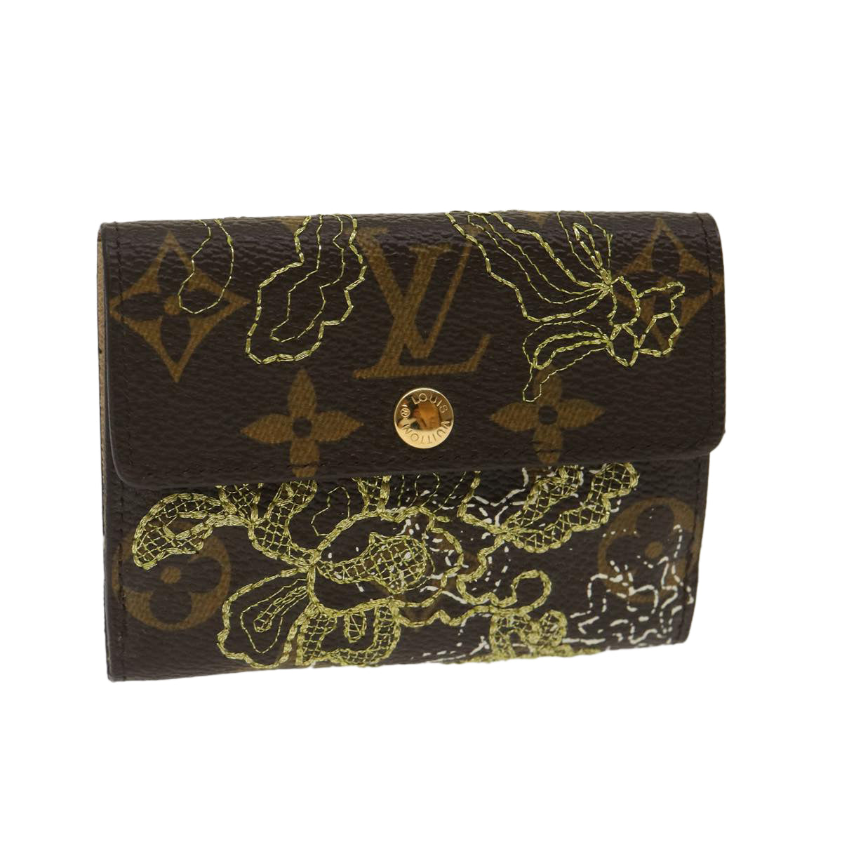 Louis Vuitton  Monogram Dentelle Ludlow Wallet M95391 LV Auth 29934A