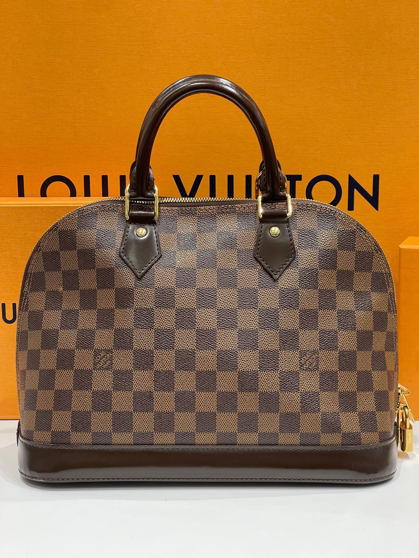 Louis Vuitton - Sac Alma PM damier ébène