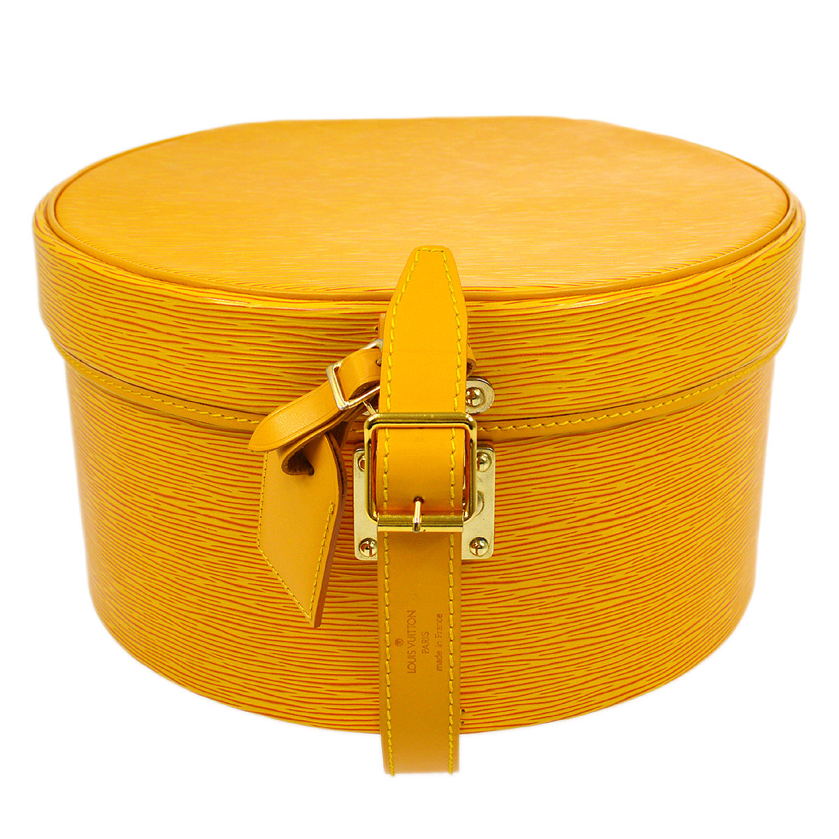 LOUIS VUITTON 1996 BOITE CHAPEAUX 30 JAUNE EPI