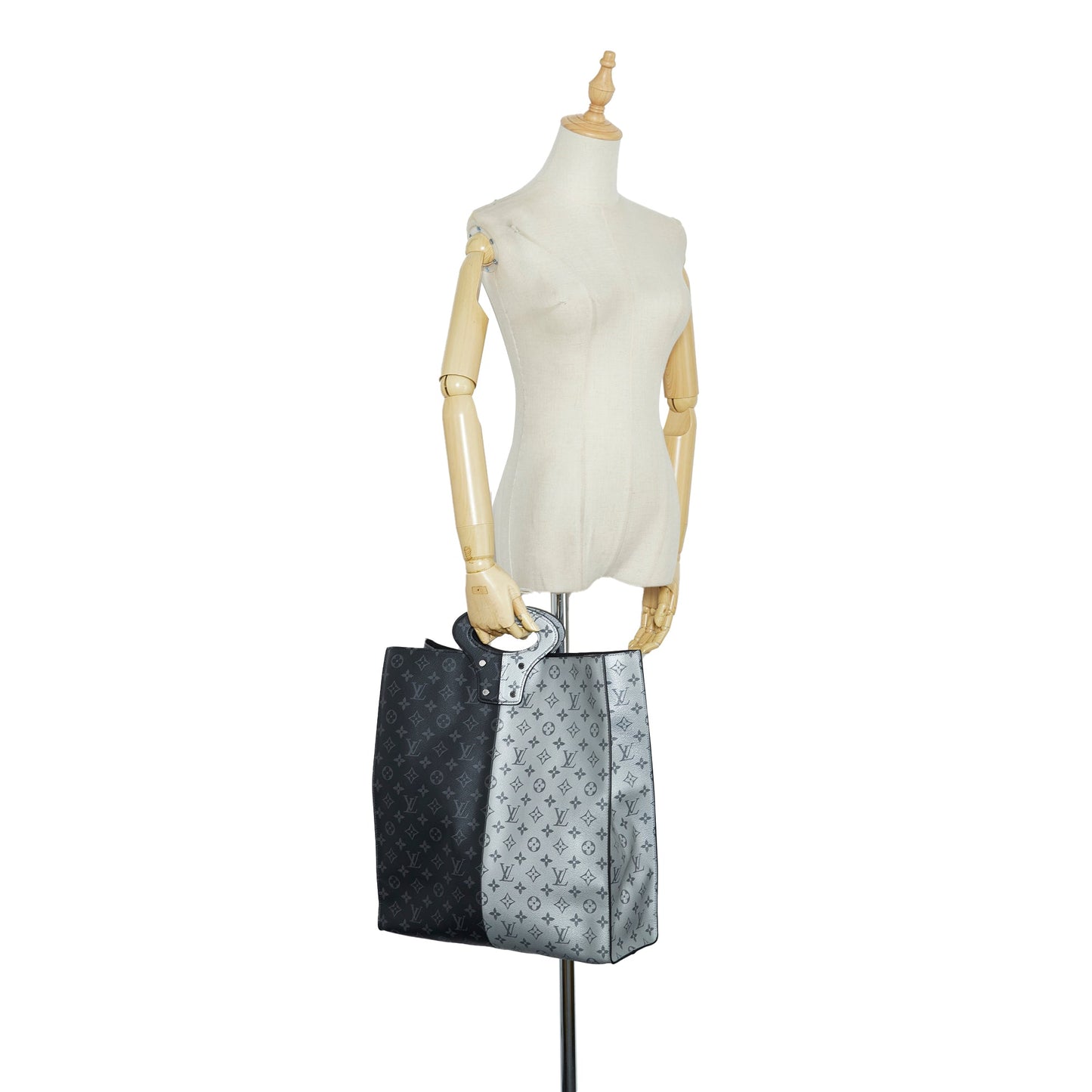 Louis Vuitton  Split Monogram Eclipse North South Tote Tote Bag